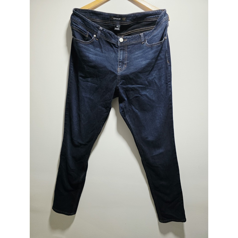Jordache Women's Jeans Size 16  Dark Blue  Wash Skinny Fuselé Stretch Pockets